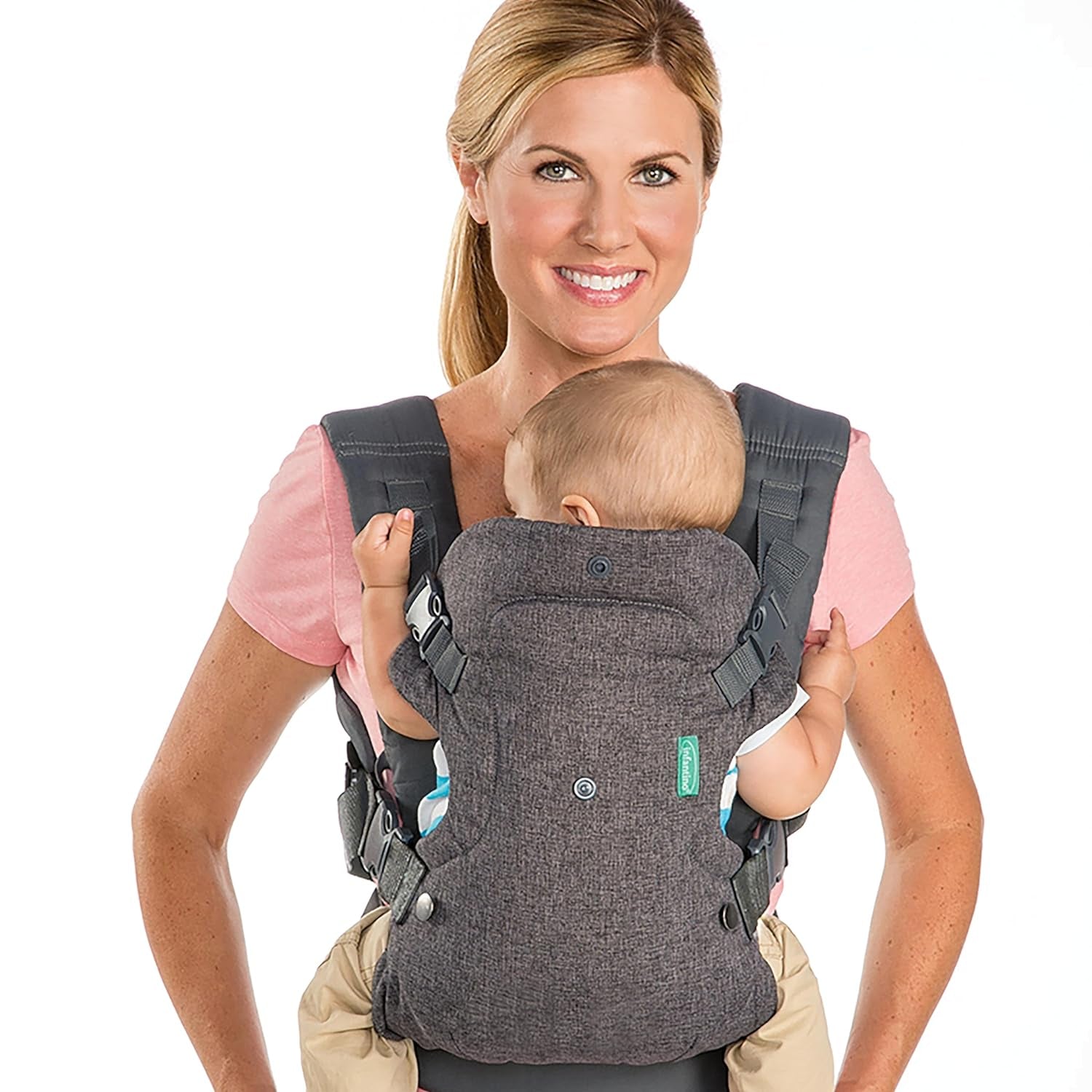 4-in-1 Ergonomic Baby Carrier – Convertible Front & Back Carry for Newborns and Toddlers