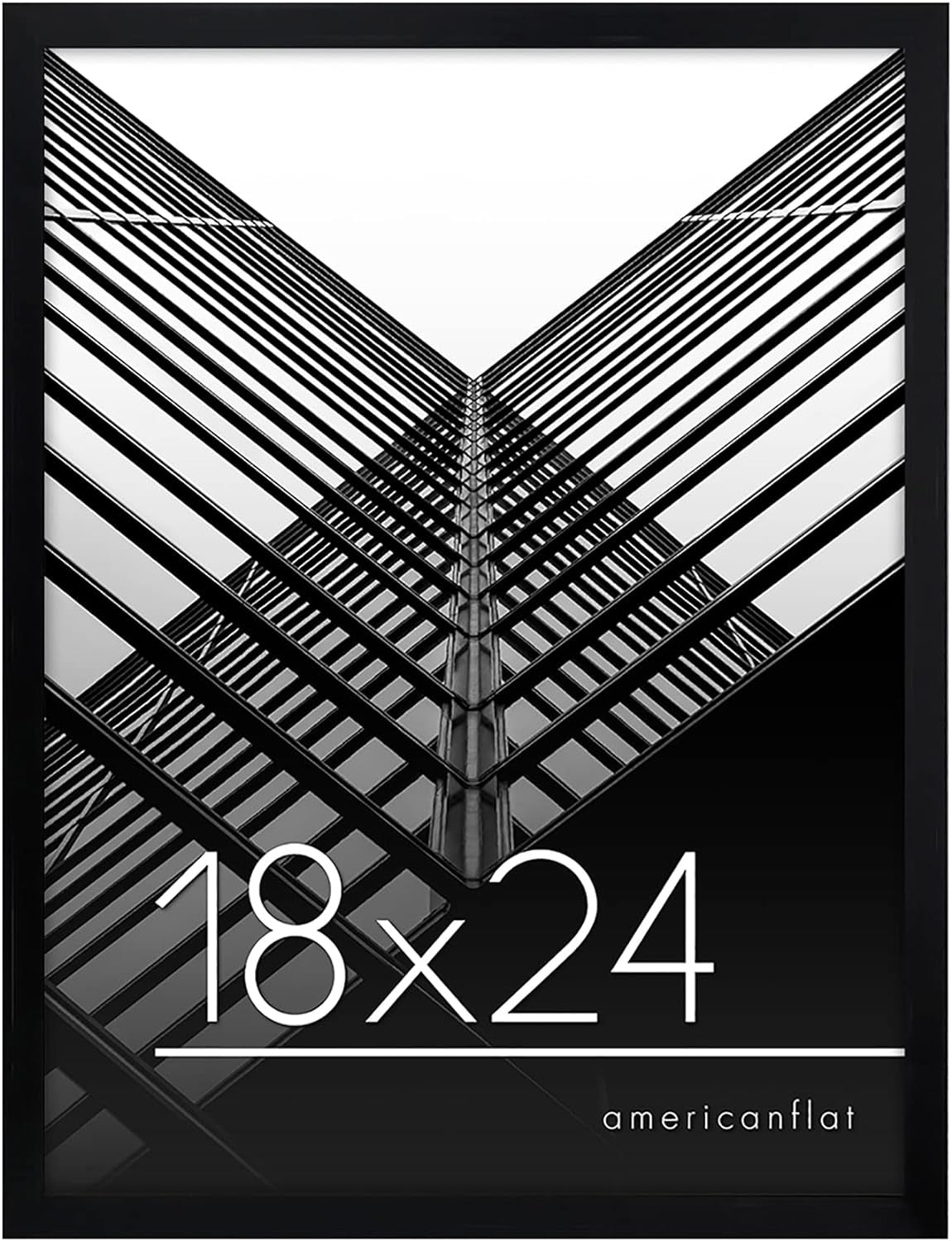 Modern Picture Frame with Shatter-Resistant Glass — Wall or Tabletop Display