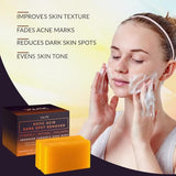 Kojic Acid Dark Spot Remover Soap with Vitamin C, Retinol & Turmeric – Skin Brightening, Anti-Aging, Hydrating Japanese Complex