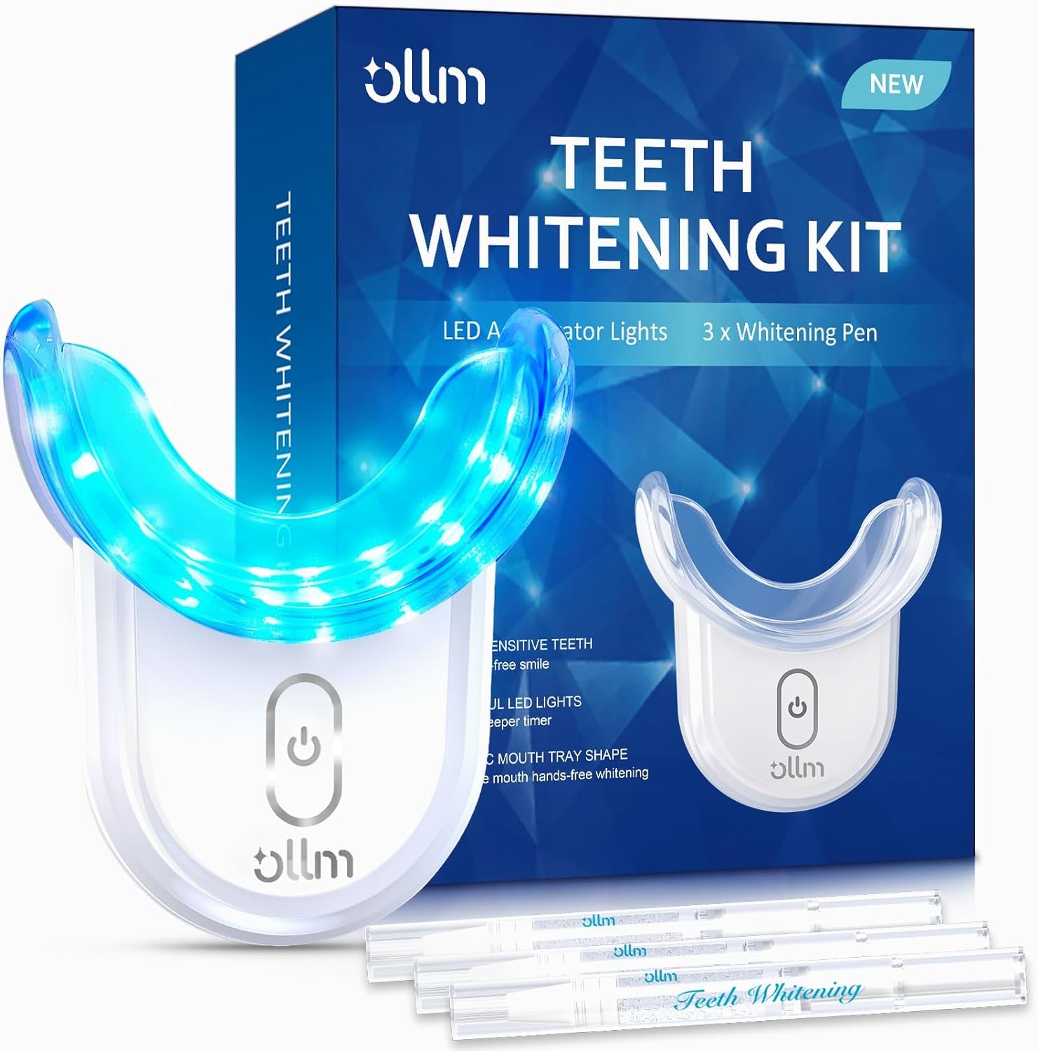 Professional Teeth Whitening Kit with LED Light – Fast, Gentle Whitening for Sensitive Teeth