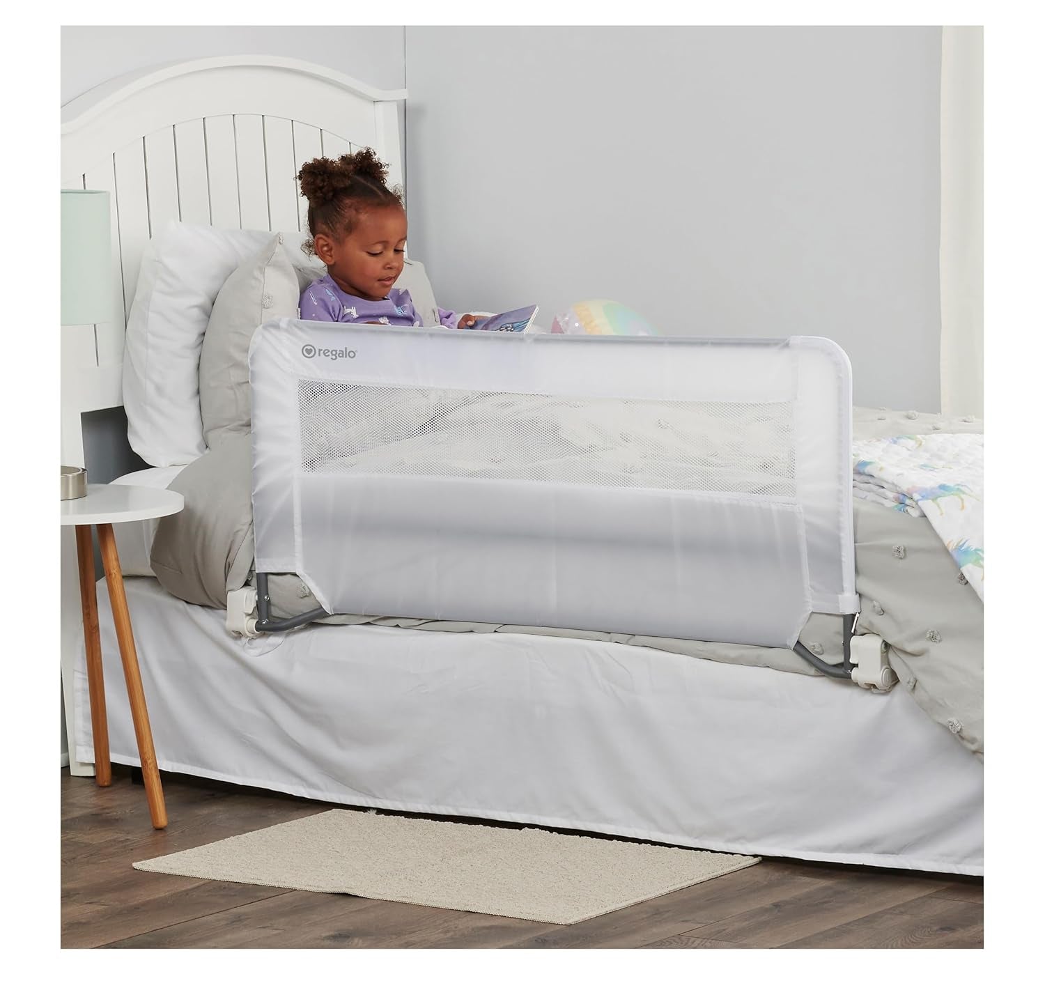 Swing Down Bed Rail Guard – Safety Barrier with Reinforced Anchor System