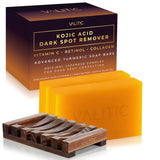 Kojic Acid Dark Spot Remover Soap with Vitamin C, Retinol & Turmeric – Skin Brightening, Anti-Aging, Hydrating Japanese Complex