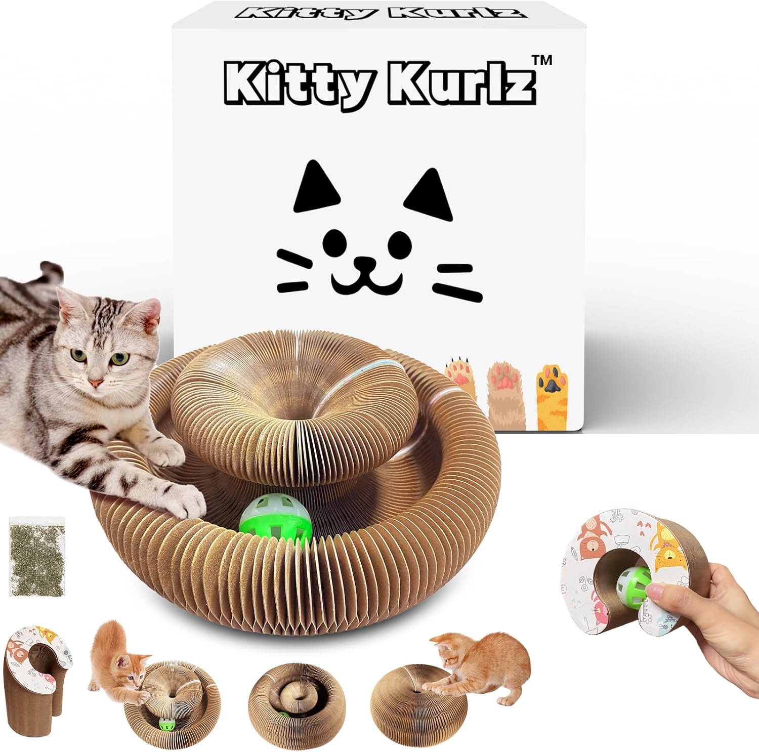 Reversible Infinity Cat Toy – Multi-Shape Interactive Scratcher & Play Center