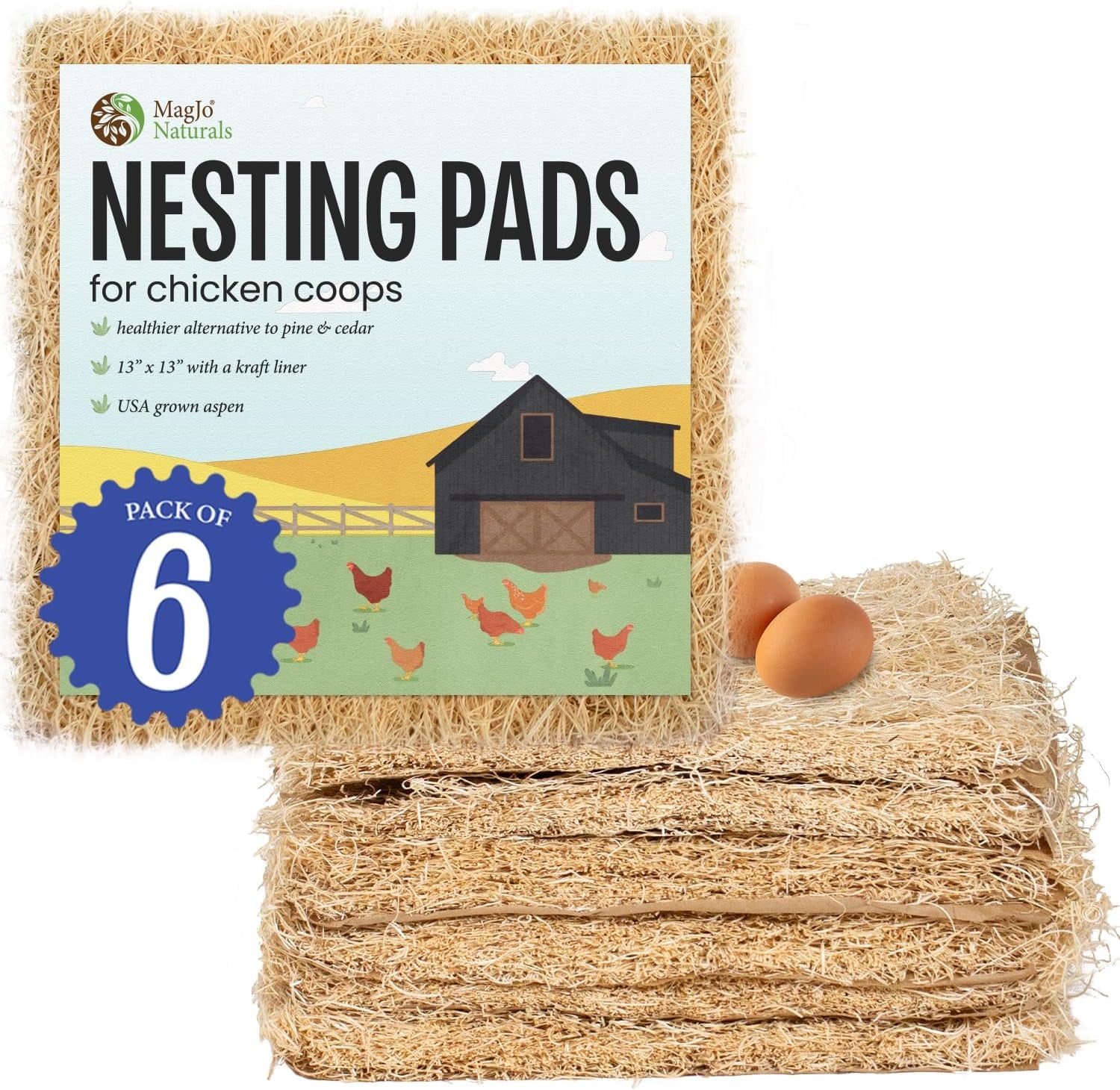 Aspen Shaving Nesting Liners – Natural Pet Bedding
