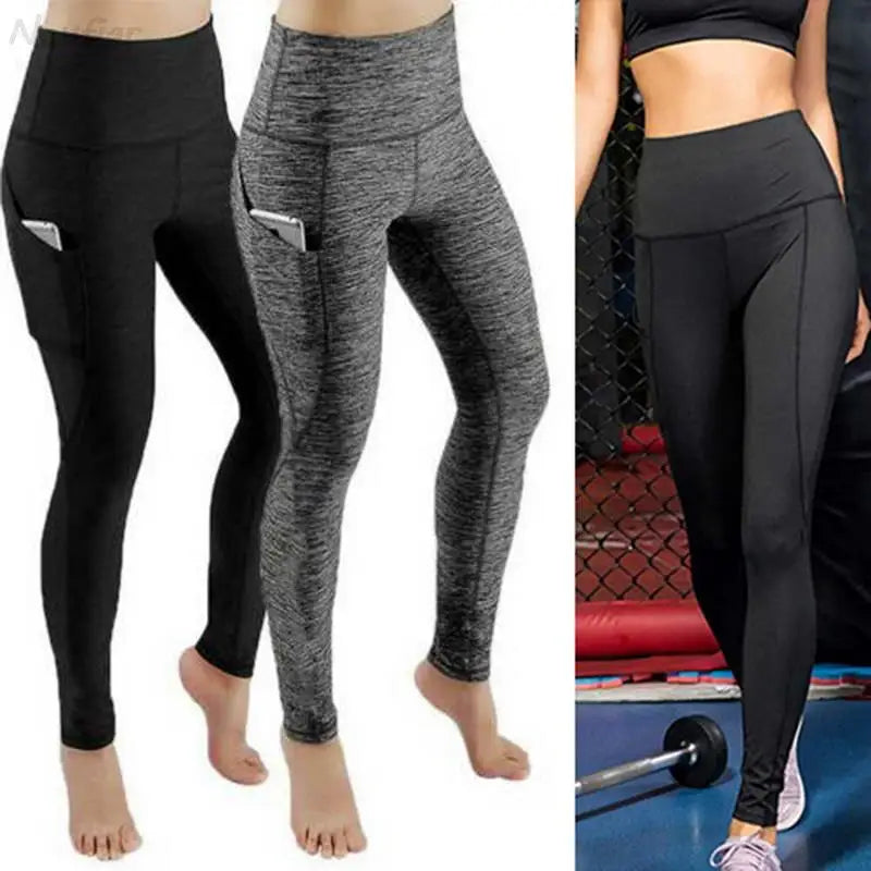 High-Waisted Seamless Leggings for Women – Ankle-Length, Solid Color, All-Season Fit