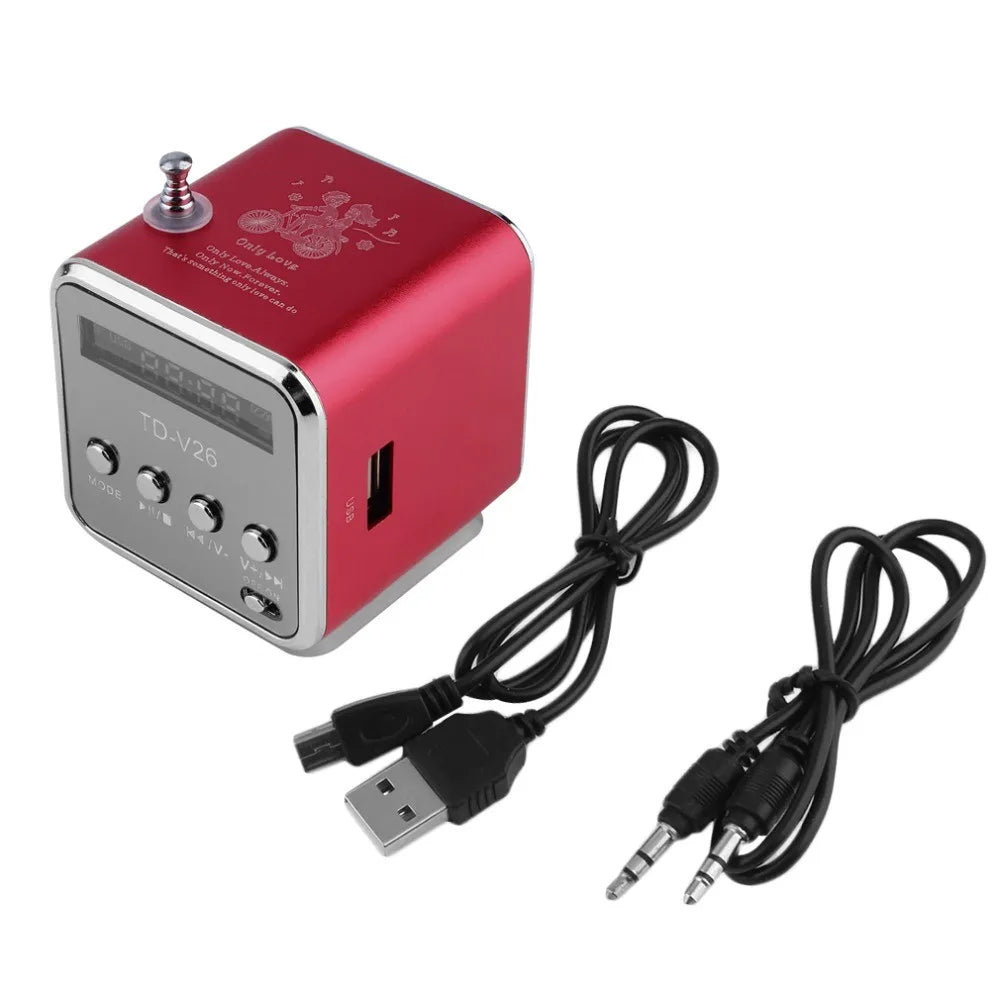 Mini Bluetooth Speaker with LCD Display, FM Radio & TF Card Support