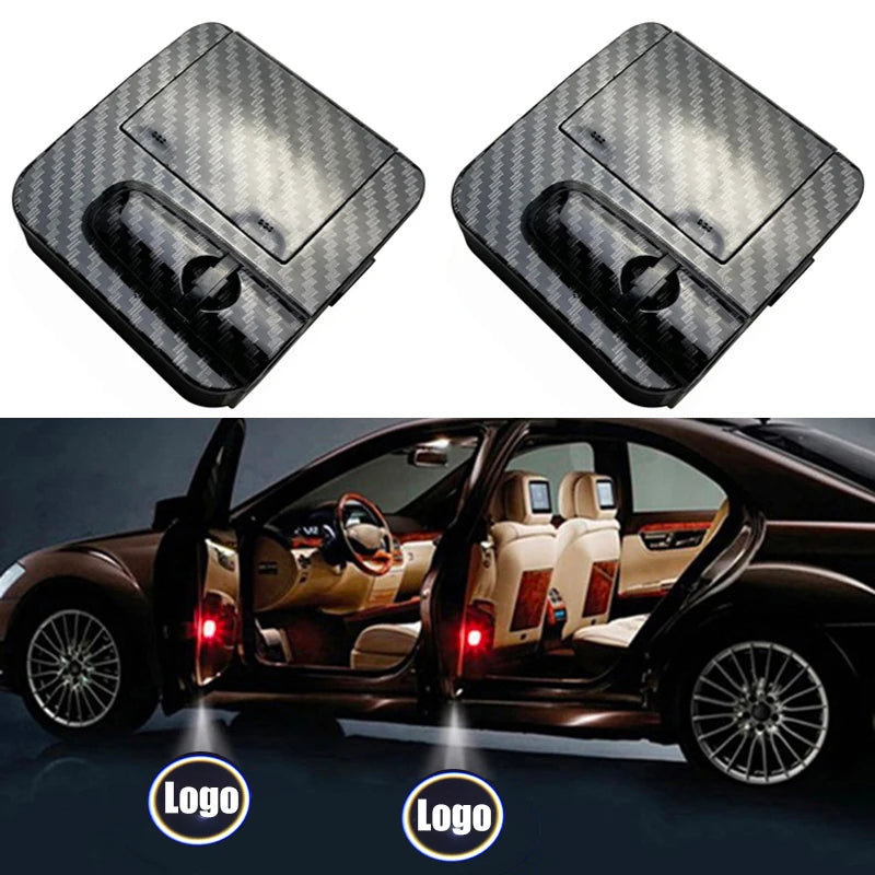 Wireless Car Door Welcome Light with Custom Logo Projection - No Drill Installation