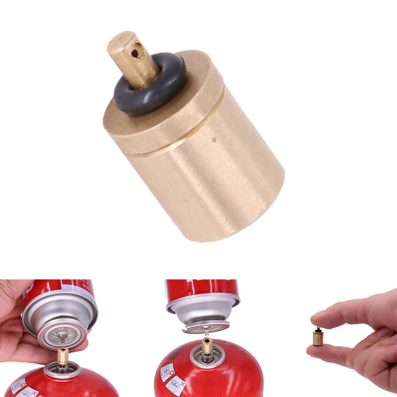 Portable Butane Refill Adapter - Gas Canister Refueling Tool for Camping Stoves