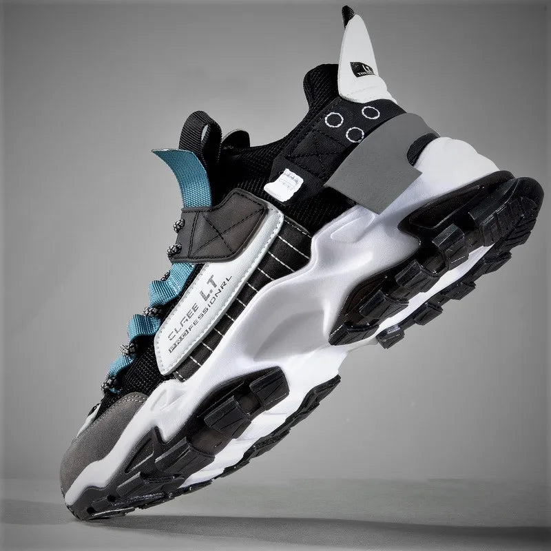 Men’s Casual Mesh Sneakers – Breathable Lace-Up Trainers for Everyday Comfort