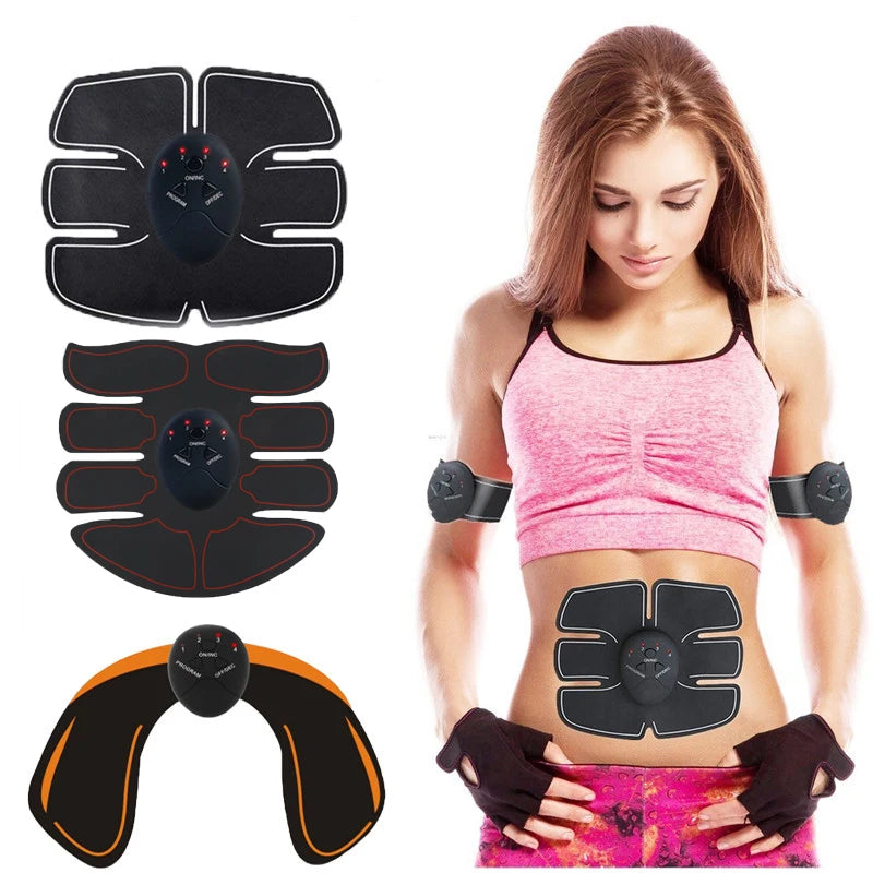 Wireless EMS Muscle Stimulator - Ab & Buttock Toner with 6 Training Modes