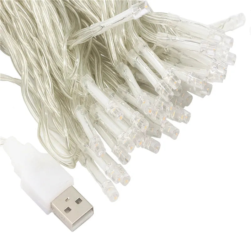 USB-Powered LED Fairy String Lights – 2M to 10M for Holiday, Wedding & Party Décor
