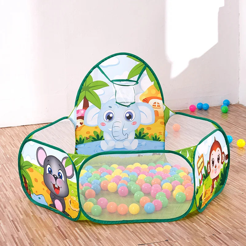 Educational Activity Gym and Ocean Ball Pool for Toddlers – PVC Playpen for Kids, Fun Sports & Play Area