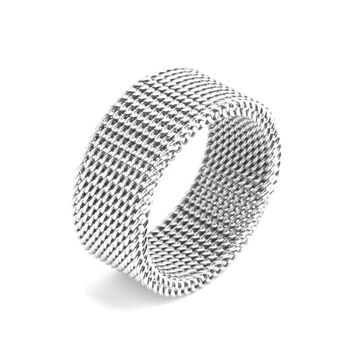 Stylish Punk Twist Ring – 304 Stainless Steel Geometric Jewelry for Women