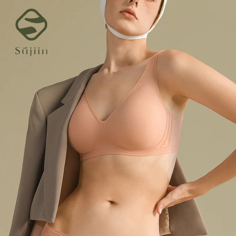 Seamless Push Up Bra for Women – Padded, Wireless, Everyday Lift Bralette