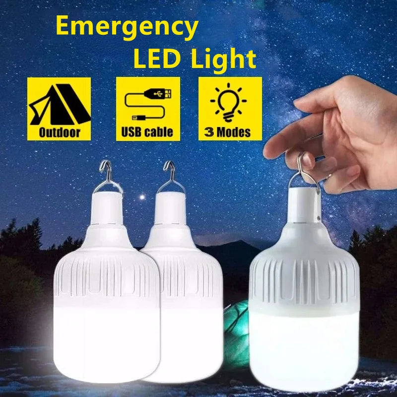 Portable Rechargeable LED Camping Lantern for Outdoor Emergencies