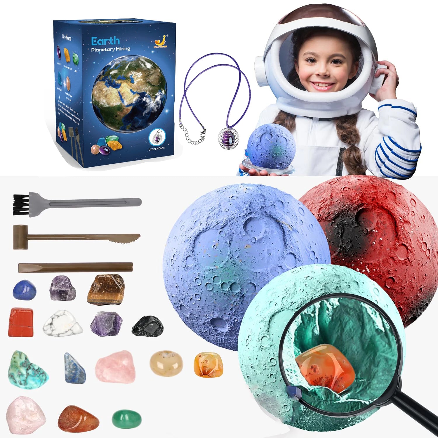 Planetary Exploration Digging Kit – Fun & Educational Mining Set for Kids