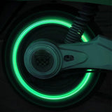 Glow-in-the-Dark Tire Valve Caps – Fluorescent Wheel Accessories for Cars, Bikes & Motorcycles