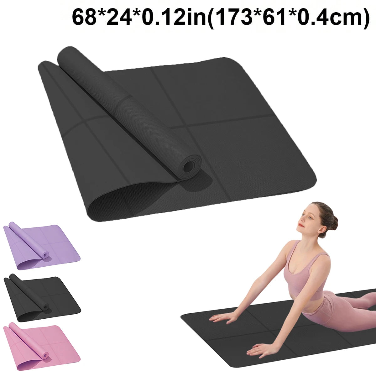 EVA Yoga Mat 4mm Thick – Non-Slip, Lightweight & Durable Exercise Mat for Home, Gym & Pilates