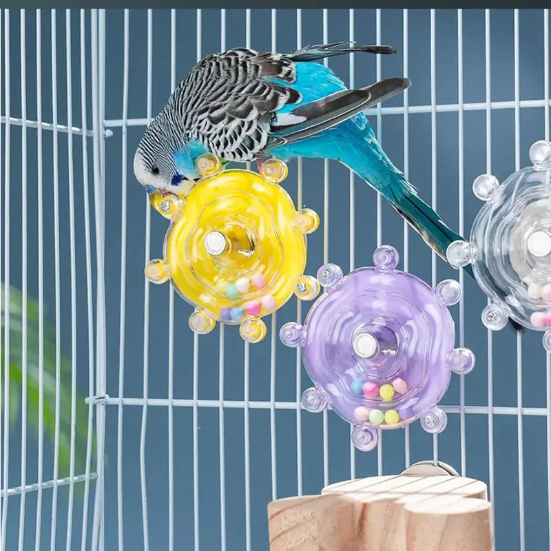 Colorful Plastic Bird Toy for Cages – Small Pet Entertainment Accessory