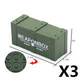 Military DIY Roadblock Bricks Set - Compatible with Lego, Fun and Creative Kids' Gift