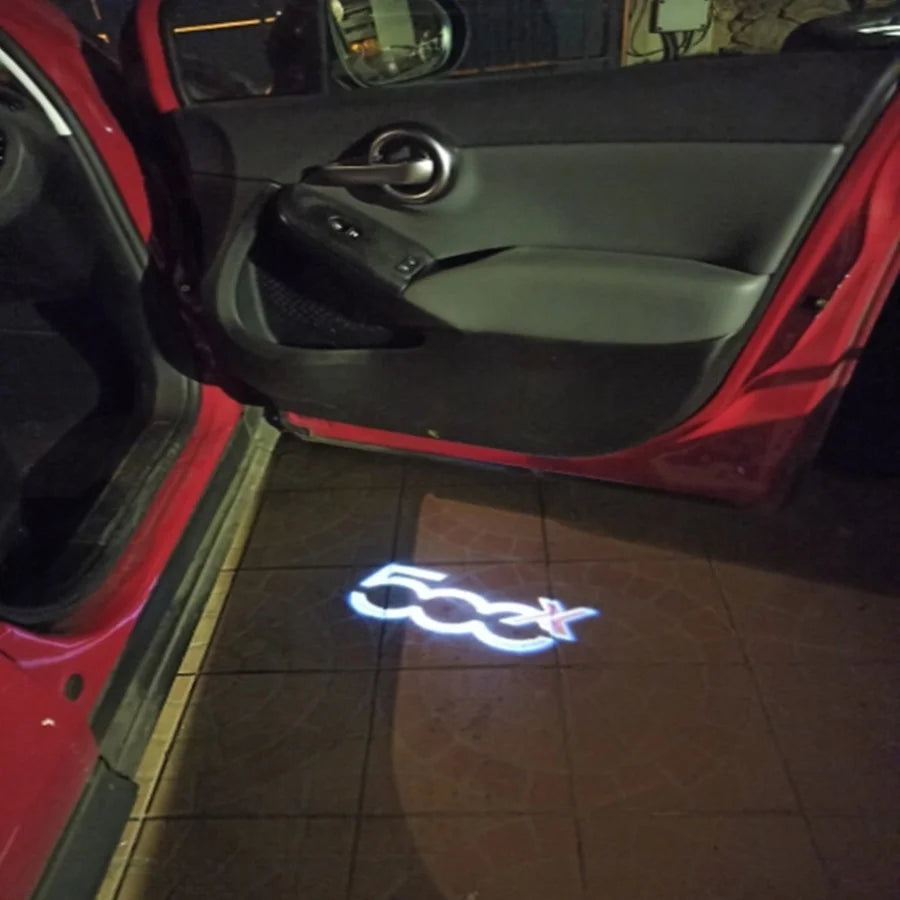 Fiat LED Door Projector Lights – Custom 3D Logo Welcome Lights for 500X/500L/Punto