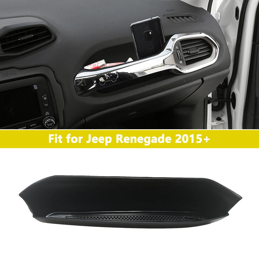 Jeep Renegade Copilot Grab Handle Storage Box – ABS Interior Tray Organizer (2015–2023)
