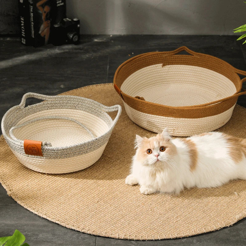 Plush Cat Bed House – Cozy Indoor Hideaway for Cats