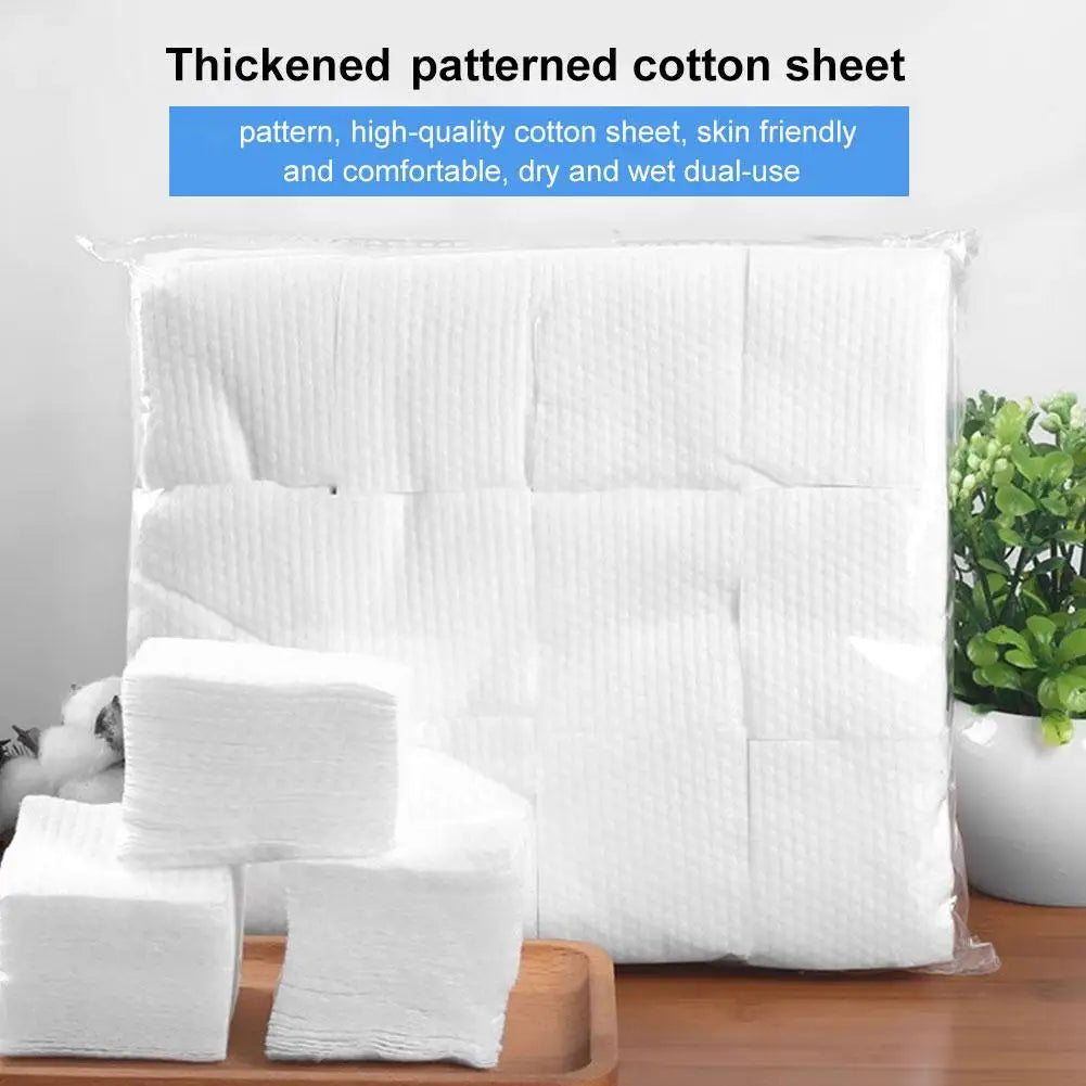 Premium Pearl-Pattern Makeup Remover Cotton Pads – Soft, Absorbent & Gentle (450/500/600pcs)
