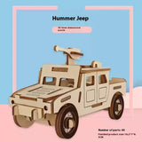 3D Wooden Puzzle for Kids - Educational DIY Model Toy for Boys & Girls