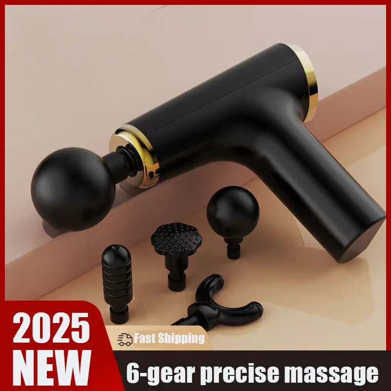 Portable Massage Gun - Deep Tissue Percussion Massager for Neck, Body, and Muscle Relaxation