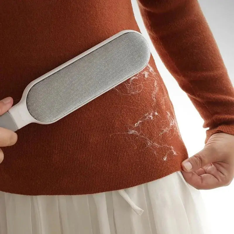 Double-Sided Pet Hair Remover - Electrostatic Lint Brush for Furniture & Clothing