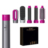 5-in-1 Hair Styler – Blow Dryer, Straightener, Curling Iron & Hot Air Brush for Salon-Quality Results
