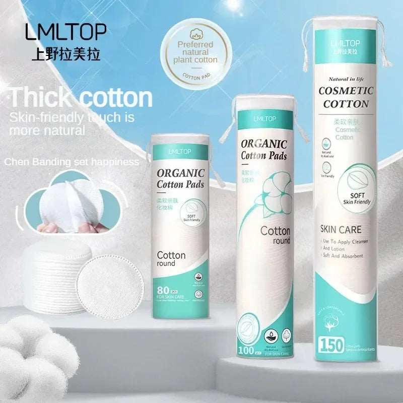 Premium Makeup Remover Cotton Rounds – Ultra-Soft, Reusable & Hypoallergenic Facial Pads