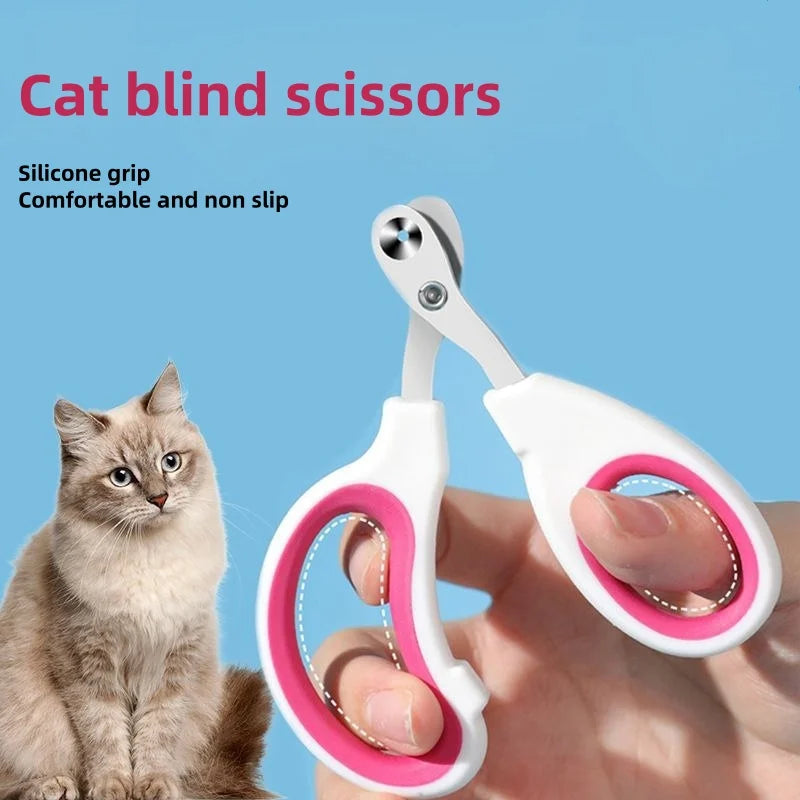 Professional Stainless Steel Pet Nail Clippers for Cats & Dogs