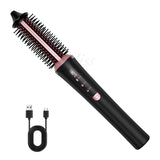 Wireless Hair Styler - 3-in-1 Straightening, Curling & Volumizing Brush with Ionic Technology
