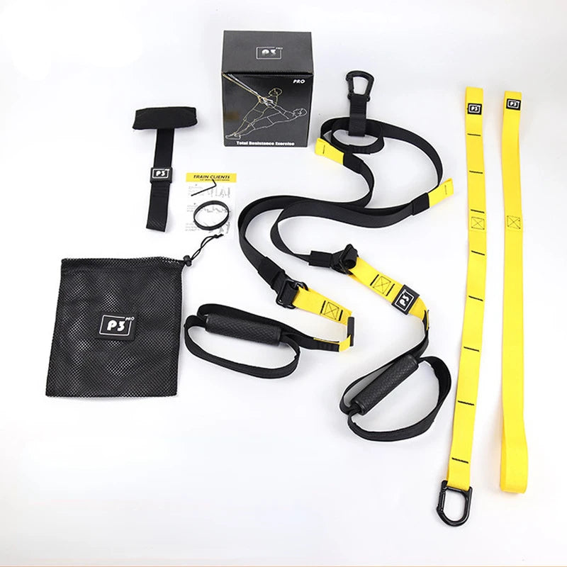 P3-Trx Suspension Training Belt – Full-Body Workout, Unisex Fitness Strap for Strength Training at Home
