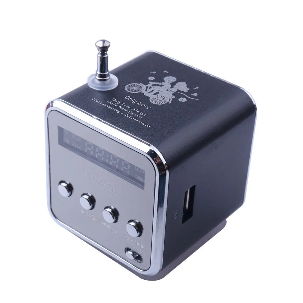 Mini Portable Bluetooth Speaker with FM Radio and USB/TF Playback