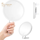 Portable LED Magnifying Mirror with 5X-30X Zoom – Adjustable Light & Foldable Design