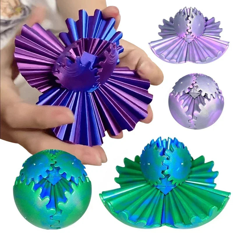 Juguete antiestrés 3D Gear Ball: rompecabezas giratorio para aliviar el estrés para niños y adultos