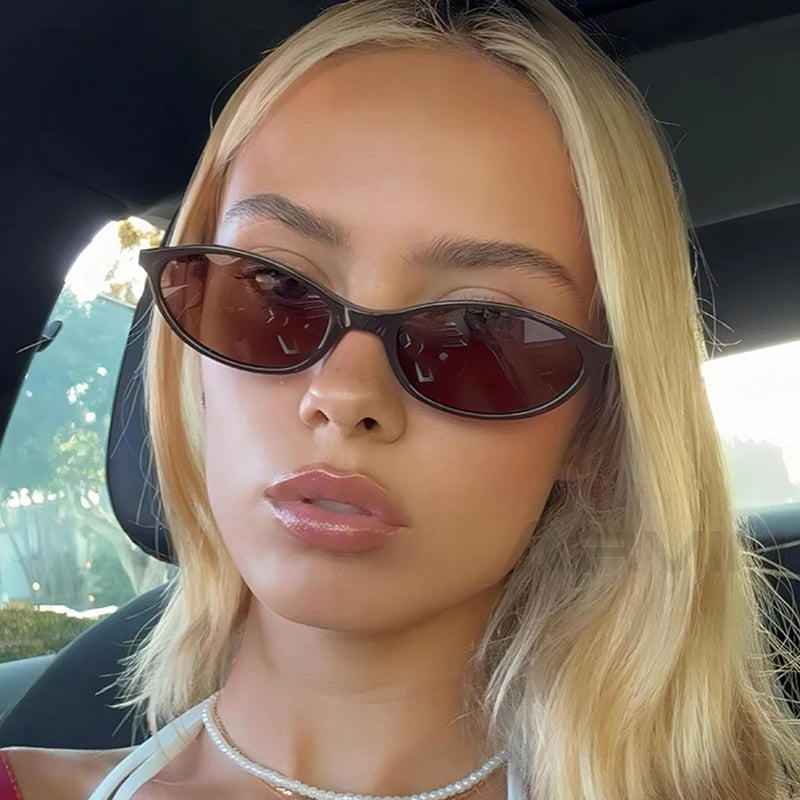 2024 Small Oval Sunglasses for Men & Women – UV400 Protection, Trendy & Lightweight