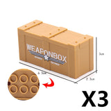 Military DIY Roadblock Bricks Set - Compatible with Lego, Fun and Creative Kids' Gift