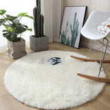 Plush Round Carpet – Soft, Fluffy, and Elegant Home Décor for Any Room