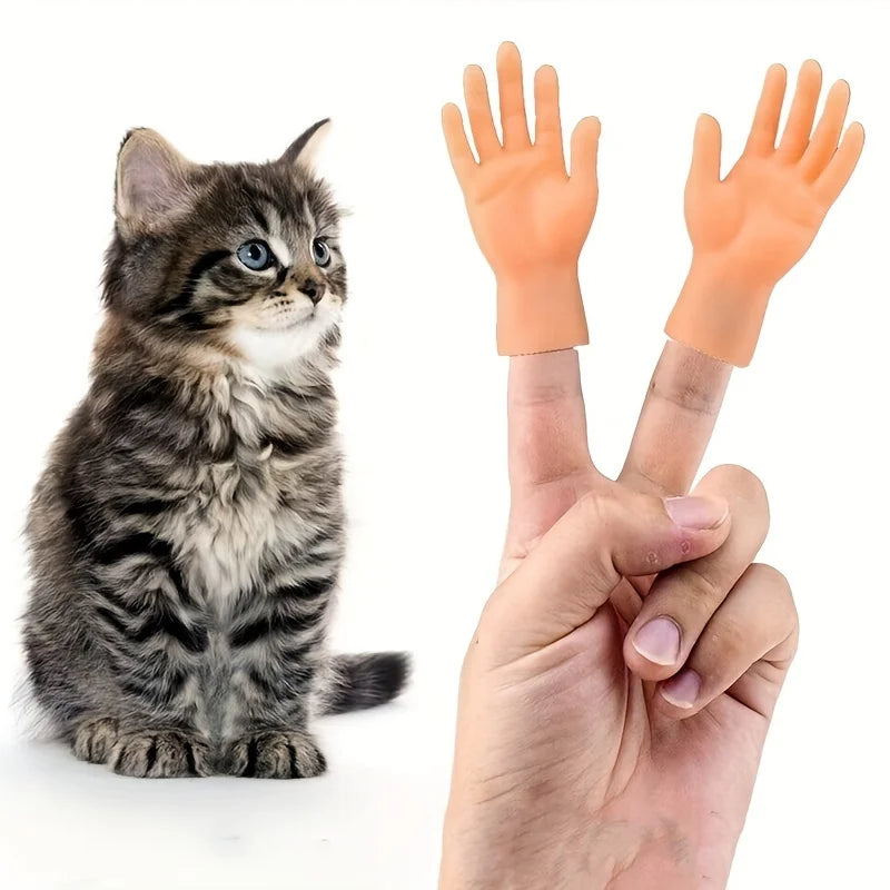 Silicone Cat Massage Gloves – Interactive Finger Toys for Cat Bonding & Play