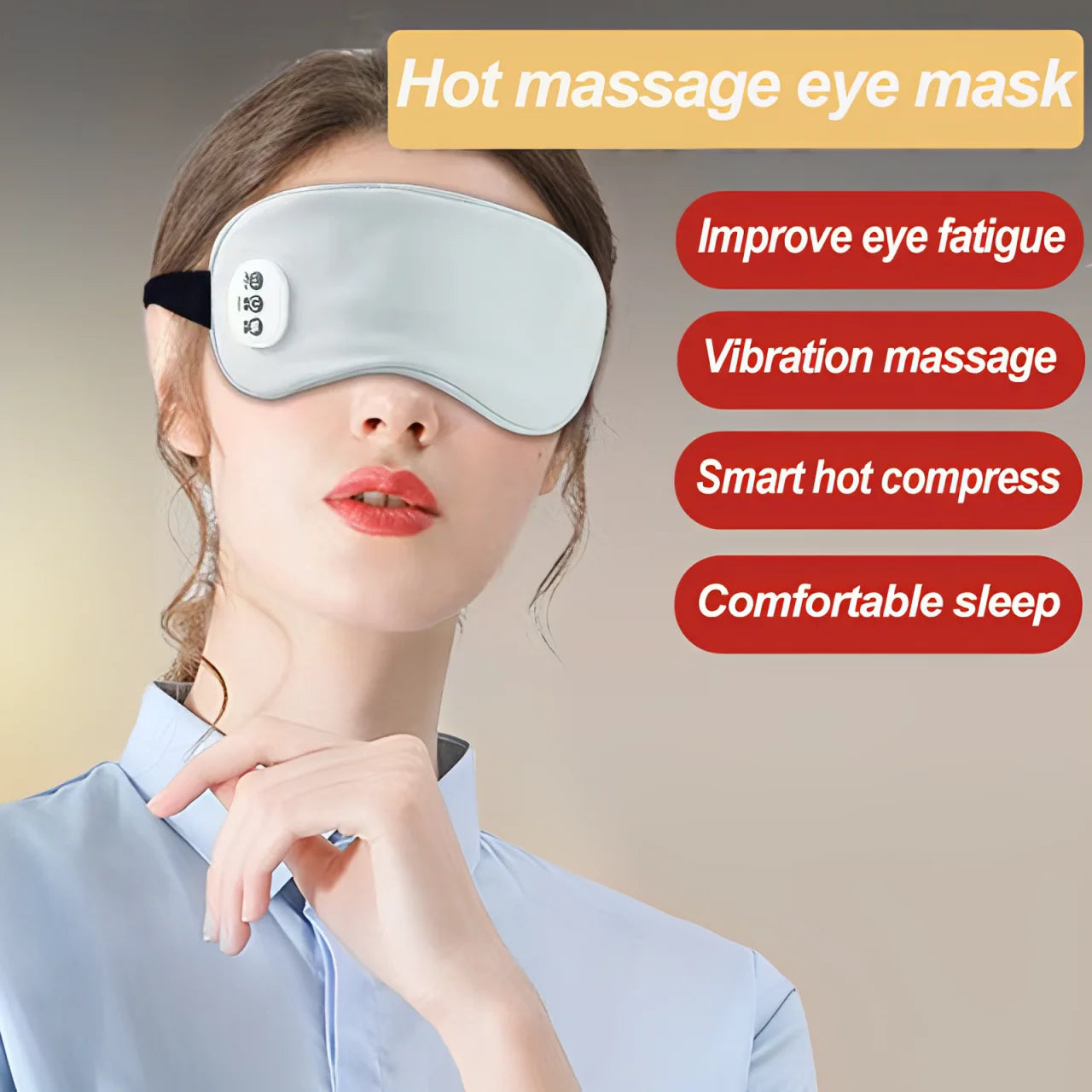 Electric Hot & Cold Eye Massager Mask – Relieve Fatigue, Dark Circles & Improve Sleep