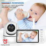 Monitor de video HD para bebés de 5 pulgadas con cámara: seguro, inalámbrico y con cobertura total
