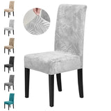 Velvet Dining Chair Covers – Stretchable Jacquard Slipcovers for Home & Events