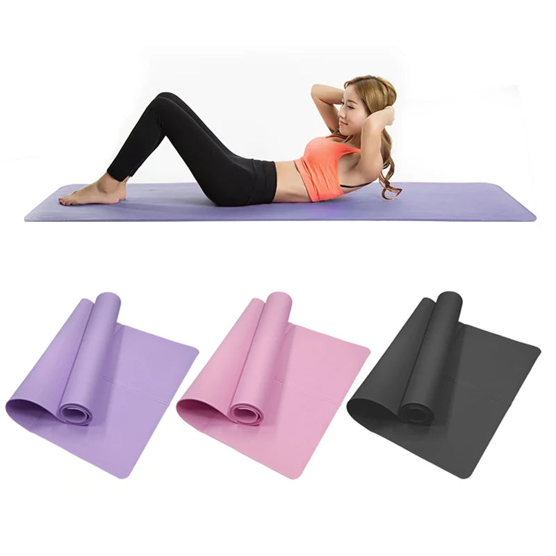 4mm Thick EVA Yoga Mat - Non-Slip Exercise Mat for Yoga, Pilates & Fitness