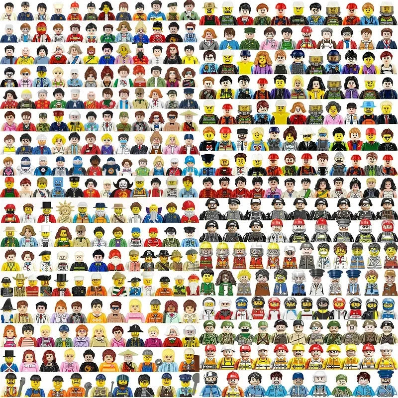 Mini Action Figures Set with Weapons – Compatible with Lego Building Blocks