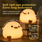 🦆 Cute Duck Night Light – Soft, Rechargeable, and Touch-Controlled! 🦆