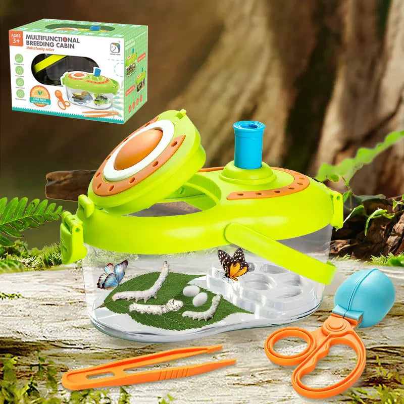 Kids Bug Catcher Kit - Outdoor Explorer Set with Magnifying Glass & Critter Case